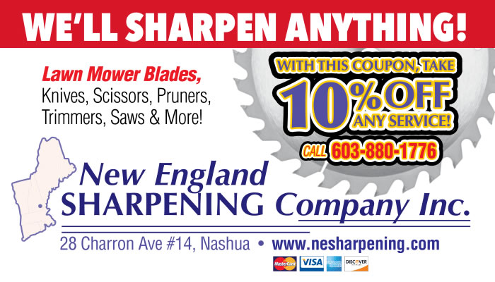 NEW ENGLAND SHARPENING CO. Ad