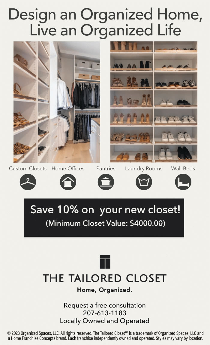 The Tailored Closet and Premier Garage of Southern Maine Ad