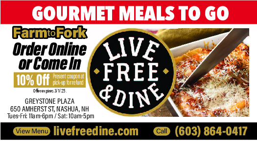 LIVE FREE & DINE Ad