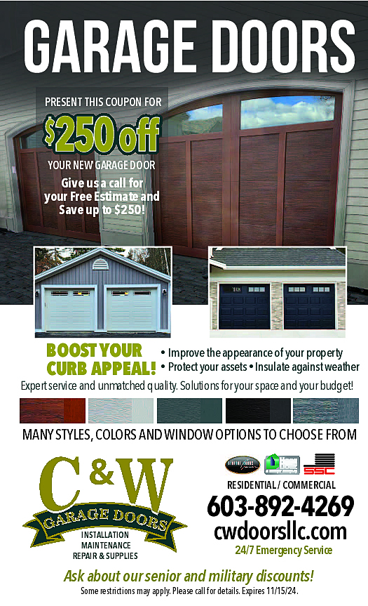 C & W DOORS,LLC Ad