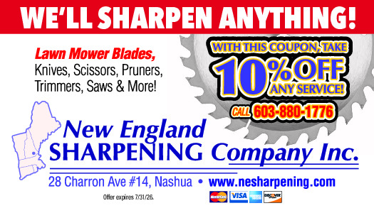 NEW ENGLAND SHARPENING CO. Ad