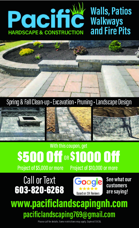 PACIFIC LANDSCAPING & CONSTRUCTION Ad