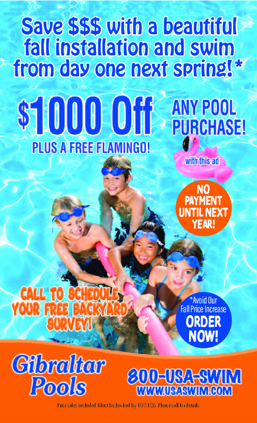 GIBRALTAR POOLS & SPAS Ad