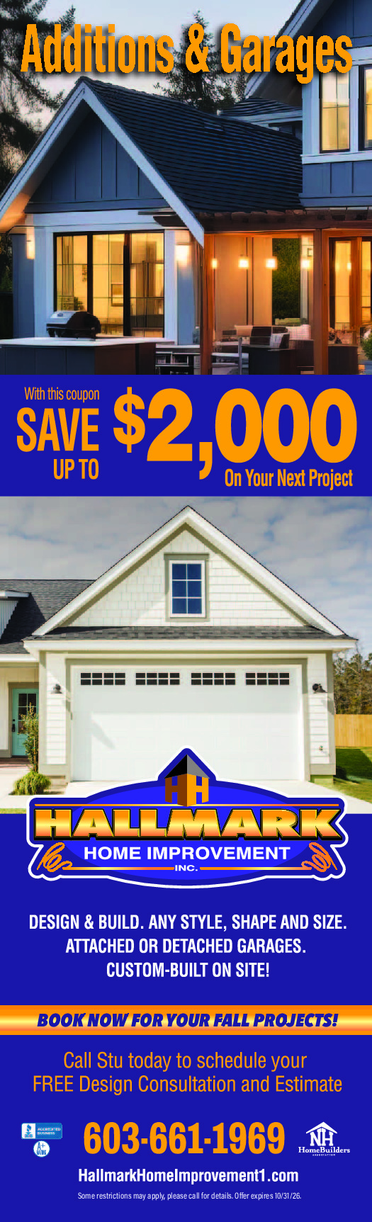 HALLMARK HOME IMPROVEMENT, INC. Ad