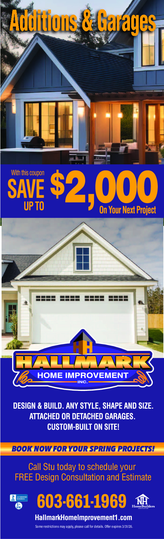 HALLMARK HOME IMPROVEMENT, INC. Ad