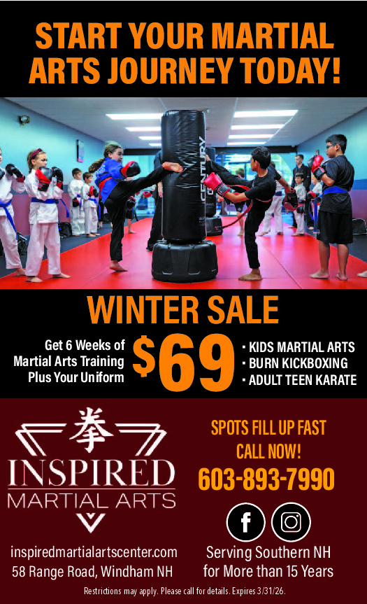 INSPIRED MARTIAL ARTS CENTER Ad